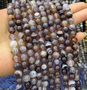 GemYa, venta al por mayor, cuentas sueltas redondas de ágata del Golfo Pérsico Natural de alta calidad para fabricación de joyas DIY - Product Image 6