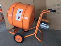 Worthbuy — Mini mélangeur de ciment électrique professionnel, facile à utiliser, mélangeur de béton, 120 litres