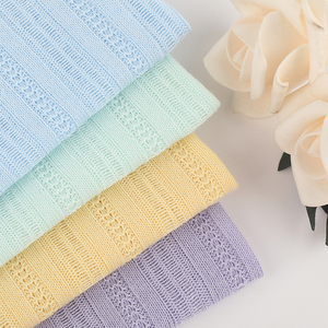 Bán Buôn Tùy Chỉnh Jacquard Vải Dệt Kim 100% Polyester Thiết Kế Đơn Giản Ngoại Quan Mô Hình Thời Trang Rất Nhiều Cổ Phiếu Cho Phụ Nữ Của Quần Áo - Product Image 5