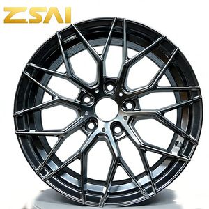 Rines de Aleación de 17 18 19 20 Pulgadas en Negro Brillante, Fabricados por Flujo, 5X112 5X120, Cóncavos, para Automóviles de Pasajeros BMW 826M E46 E60 E90 M3 M5 - Product Image 1