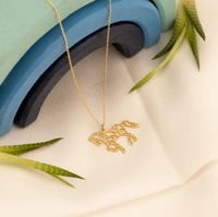 Le plus populaire à la mode collier équestre en acier inoxydable pas fané populaire Origami cheval collier cheval amant cadeau