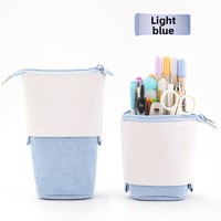 Trousse à crayons, porte-stylos, étui à papeterie en toile, sac transformable rétractable, organisateur coloré pour l'école