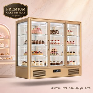 Vetrina Refrigerata Verticale a 3 Porte per Esposizione Torte / Pasticceria - Product Image 1