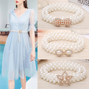 <span class=keywords><strong>Ceinture</strong></span> fine perlée Kellybelt de style japonais et coré<span class=keywords><strong>en</strong></span> pour <span class=keywords><strong>femme</strong></span>, chaîne de taille élastique <span class=keywords><strong>en</strong></span> alliage, largeur 2 cm, longueur 65 cm, idéale pour l'été - Product Image 3
