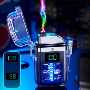 Thông minh nhẹ hơn thiết kế mới hẹn giờ kỹ thuật số trong suốt bao gồm kép ARC USB điện nhẹ hơn cho cắm trại ngoài trời - Product Image 6