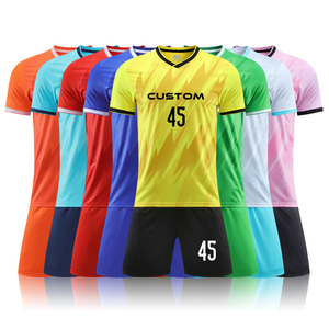 Blank Baby Youth Kid Men Football uniforme Tshirt Kit set maglia vestiti all'ingrosso per bambini maglia calcio - Product Image 4