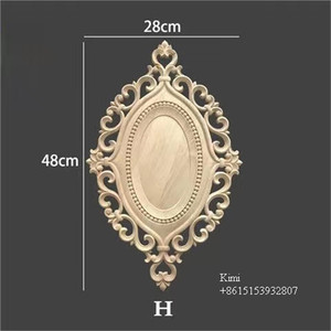 Decorazioni <span class=keywords><strong>da</strong></span> <span class=keywords><strong>parete</strong></span> in legno per la lavorazione del legno CNC onlay e Appliques decorazioni Decorative per porte in legno intagliate - Product Image 3