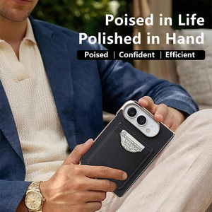 Funda tipo cartera para iPhone Duo, de cuero PU, con tarjetero, a prueba de golpes, OEM, ODM, venta al por mayor - Product Image 3