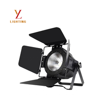 Projecteur de scène LED COB 100W blanc avec volets coupe-flux, angle de faisceau 35/75°, DMX512 6 canaux, fonctionnement automatique maître-esclave, éclairage de surface pour studio