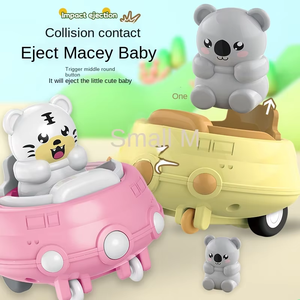 Cartone animato a inerzia di collisione di espulsione di auto giocattolo <span class=keywords><strong>per</strong></span> animali domestici stallo di piccoli autoscontri <span class=keywords><strong>per</strong></span> animali domestici - Product Image 3