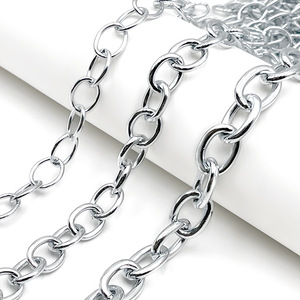 O-Shaped <b>Cross</b> <b>Chain</b> Aluminum Plated Metal <b>Chain</b> For DIY Bag Accessories - Product Image 4