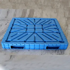 Double Faced 4 Way Entry Blow Molding Stackable Hygienic Plastic Pallet For Logistic