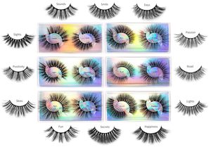 Cils effet naturel en vrac avec 15 boîtes de cils scintillants, longueur moyenne, en fourrure de vison 3D synthétique - Product Image 2