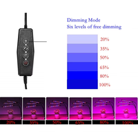 Lampes de culture pour plantes Joystar à 3 têtes, LED rouge et bleue pour le soutien de la floraison, avec gradation à 6 niveaux, contrôle indépendant, minuterie, coffret cadeau OEM