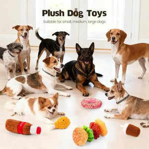 Juguete de Peluche para Perros, Diseño de Pollo Frito, Suave y Chirriante, Venta al Por Mayor - Product Image 5