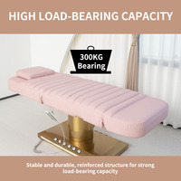 BoJue nouvelle Table de Massage des cils de Base en or blanc moderne construit dans le canapé électrique de contrôle des pieds lit facial de beauté
