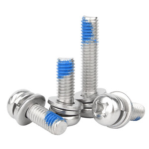 M2 M3 M4 X8 M5 M6 M8 M9 Carbon thép mạ kẽm Torx kết hợp máy vít Bolt với đồng bằng phẳng máy giặt và mùa xuân máy giặt - Product Image 6