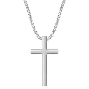 Jual Stok Gaya Terbaru Liontin Kalung Klasik untuk Pria dan Wanita Rantai Panjang Kalung Salib Perhiasan Kristen - Product Image 2