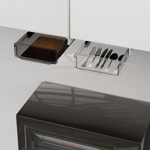 Hộp đựng đồ nhỏ dán dưới bàn làm việc bằng nhựa, ngăn kéo ẩn dưới bàn, tự dính - Product Image 6