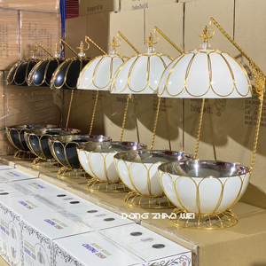 Set Scaldavivande Buffet di Lusso 2026 Design per Catering, <span class=keywords><strong>Ristoranti</strong></span> e Matrimoni - Scaldavivande Professionali per Servizio - Product Image 2