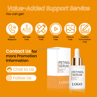 Sérum Anti-Âge OEM/ODM, Sérum au Rétinol avec Collagène, Sérum Visage Hydratant Biologique au Rétinol et Vitamine C
