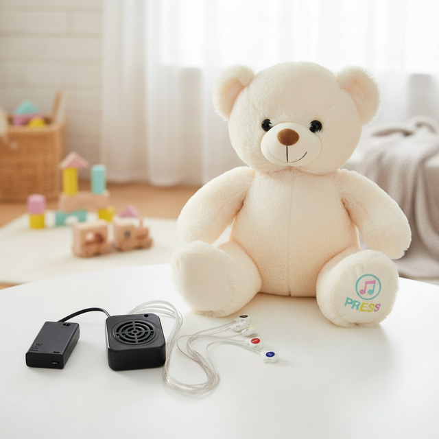 Customized Talking Plush Toy Sound Module Device with Multiple Buttons Support Custom Audio & Functions for Stuffed Animals