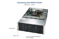 Untuk penyimpanan Supermicro Server 4U rak Server dengan soket ganda P (LGA 3647) mendukung 2nd Gen Intel Xeon komputer Server