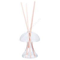 Vente en gros d'usine, flacons diffuseurs uniques en forme de champignon, luxe, verre borosilicate de haute qualité, flacon diffuseur vide pour aromathérapie