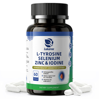 Capsules molles en gros de L-Tyrosine, Sélénium, Zinc, Iode pour la santé thyroïdienne et cognitive, avec Ashwagandha et Acide Alpha-Lipoïque pour adultes