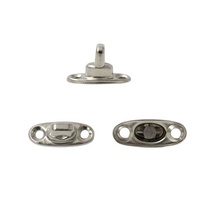 Bouton rotatif en laiton nickelé pour toile de bâche marine, attache à verrouillage rapide, 19,2 mm, accessoires de quincaillerie pour yacht et bateau