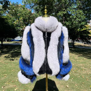 <strong>Women</strong> 2023 Spring Winter Real Fox Fur Luxury <strong>Coat</strong> With Best Quality Ladies Genuine Fox Fur Jacket - Product Image 3