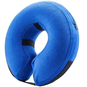New Arrival Lightweight Pet Post-operative Anti-Lick Donut Collar Inflatable Comfortable Soft Dog Collar