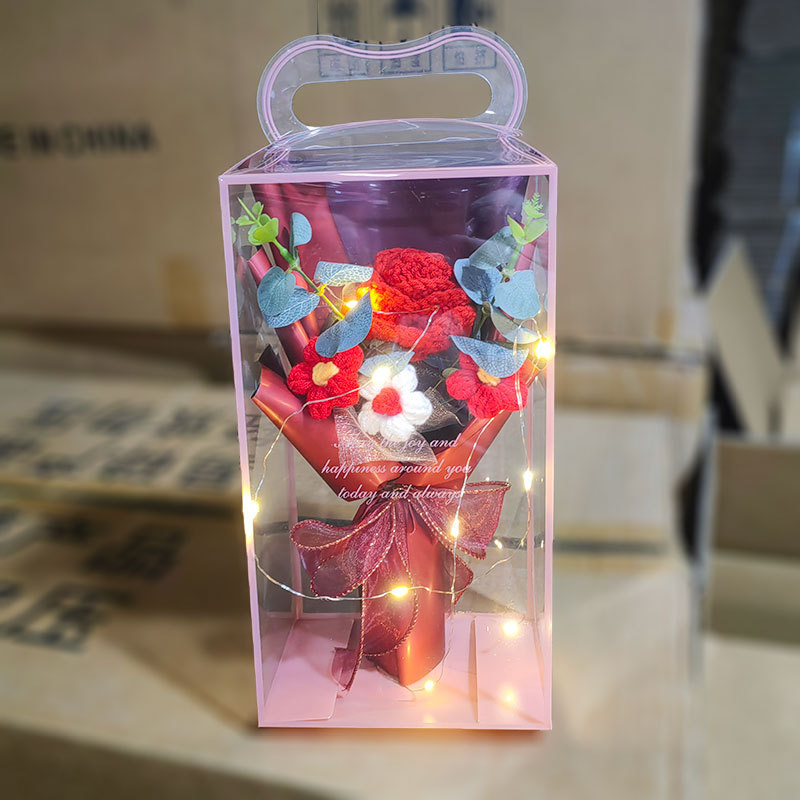 Conjunto de caja de regalo de rosas rojas