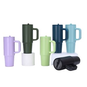 Gobelet isotherme portable pliable en acier inoxydable double paroi de 30 oz, écologique et anti-fuite, pour voiture - Product Image 1