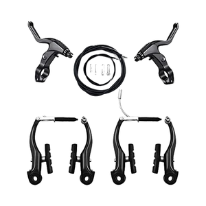 V-<span class=keywords><strong>Type</strong></span> Completo Universal Bike <span class=keywords><strong>Brake</strong></span> Set Frente Traseira MTB Bicicleta Freios Inner Outer Cabos Almofadas Inclui Freios Alavanca Pinças - Product Image 1