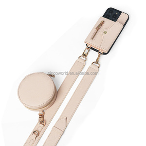 <span class=keywords><strong>Custodia</strong></span> a <span class=keywords><strong>tracolla</strong></span> alla moda per cellulare <span class=keywords><strong>con</strong></span> portafoglio per iPhone 15/17 Pro e <span class=keywords><strong>tracolla</strong></span> da collo - Product Image 1