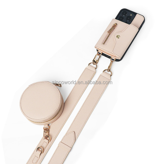 Fashion Crossbody Purse Cell Phone case Crossbody Phone case with Wallet for iphone 15 17 Pro case with Neck Strap