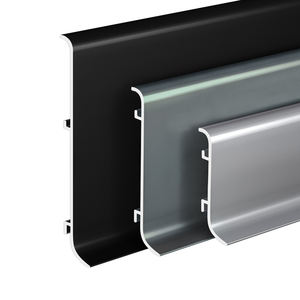 Plinthe en aluminium personnalisée pour centre commercial fort trafic résistant à l'usure pas de déformation coin de montage longue durée de vie pour lampe de barre LED - Product Image 6