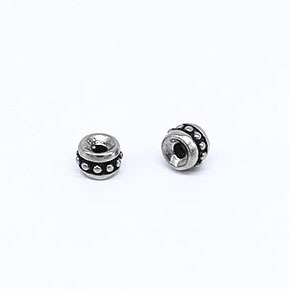 Perles d'espacement rondes en acier inoxydable yunnique de 2,0 mm pour la fabrication de bracelets, accessoires de bijoux DIY, perles en métal moulé - Product Image 5