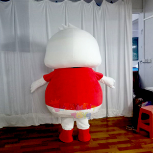 תחפושת קמע ברווז מקסימה ברווז לבן חמוד עם אפוד אדום למסיבות ילדים, אירועי קרנבל וקידום מכירות של מותגים - Product Image 4