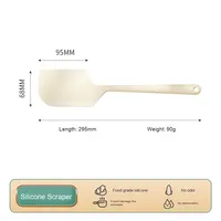 Grande spatule en silicone résistant aux hautes températures couteau à tartiner intégré planche de grattoir de cuisine pour la cuisson en boîte domestique douce