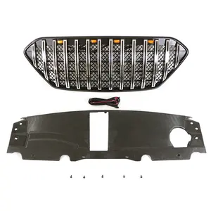 4x4 Off road Auto Parts Other Exterior Accessories Front Grill Chrome Car Grille With Lights Fit For Hyundai IX35 2010-2013