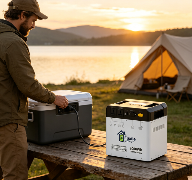 UPS Emergency Backup Station 2000Wh LiFePO4 Battery 1000W Pure Sine Wave Portable Generator Support AC Solar Simultaneous Car AU