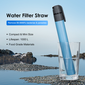 3 uds Mini filtro de agua para exteriores sistema de filtración de agua portátil de emergencia para acampar senderismo viajes - Product Image 3