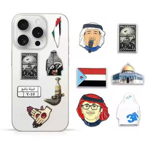 Badges en métal émaillé modernes personnalisés et autocollants en métal pour les protecteurs d'écran et les coques de téléphone - Product Image 6