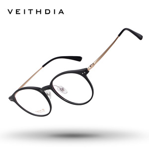Veithdia Round Pure Titanium Optical Eyeglasses <b>Frame</b> Unisex Full-<b>Frame</b> Lightweight Blue Light Protection 7103 - Product Image 1