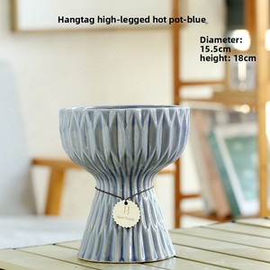 Nouveau modèle exclusif transfrontalier, grand vase à fleurs respirant et résistant à la corrosion, pour plantes vertes à tronc haut - Product Image 2