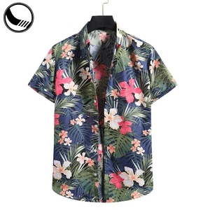 BETHERIVAL all'ingrosso Street poliestere colletto da uomo spogliato Polo <span class=keywords><strong>camicia</strong></span> da Golf primavera floreale magliette hawaiane - Product Image 4