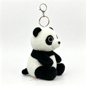 Custom Panda plush keychain, <b>Mini</b> panda stuffed animal keyring, Panda plush <b>backpack</b> charm - Product Image 5