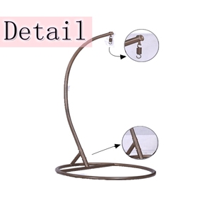 Sedia Sospesa Moderna a Forma di Uovo con Rattan PE, <span class=keywords><strong>Altalena</strong></span> Ondulata, Cesto Oscillante per Arredamento <span class=keywords><strong>da</strong></span> <span class=keywords><strong>Giardino</strong></span> e Patio - Product Image 5